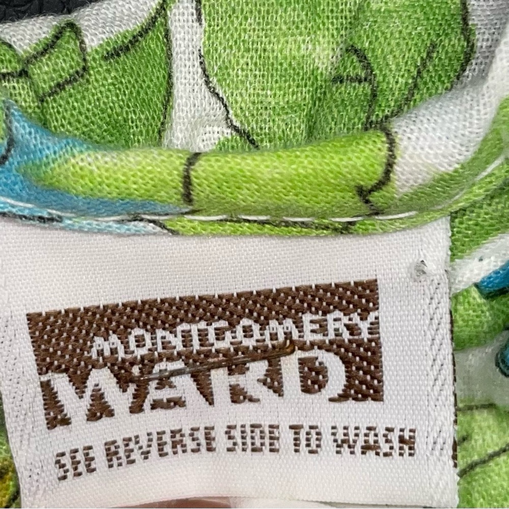 Montgomery Ward: Floral Vintage MuuMuu/Nightgown/Robe (L/Large) - Picture 2 of 4